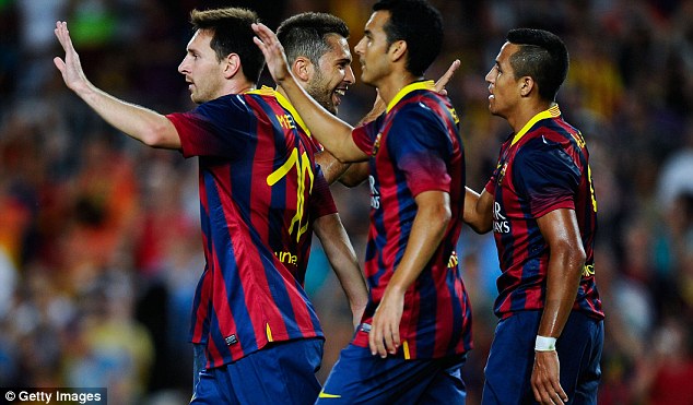 “Đinh ba” Alexis Sanchez – Pedro – Messi của Barcelona.