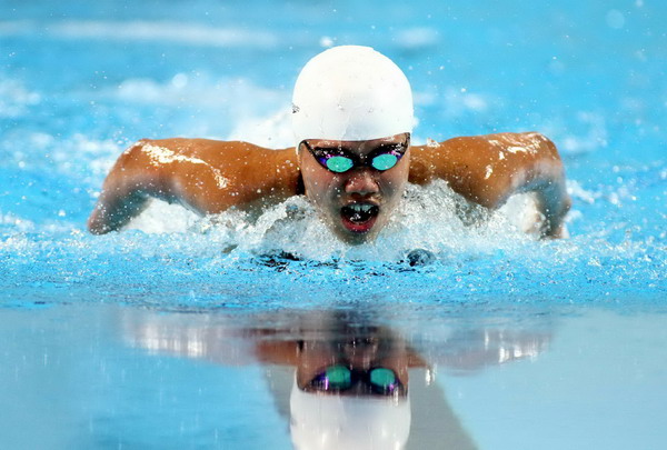 Ánh Viên đã có tấm HCV thứ 3 tại giải bơi lội trẻ toàn nước Mỹ - Ảnh: Khả Hòa