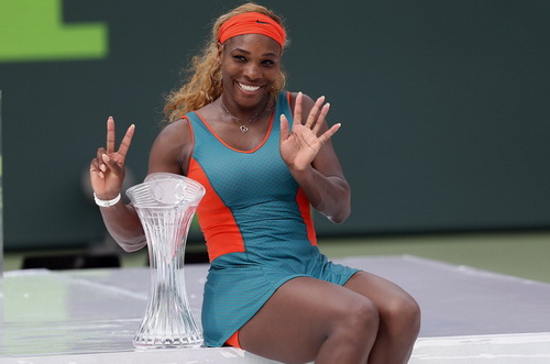 Serena lập kỷ lục vô địch ở Sony Open - Ảnh: Reuters