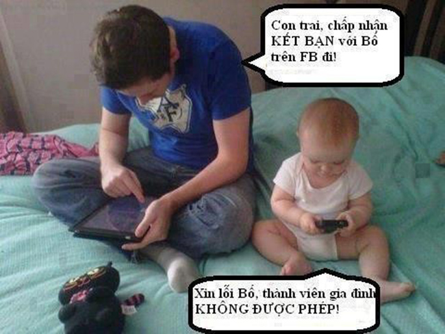 Những ảnh chế hài hước về dân nghiện Facebook