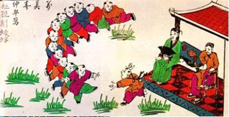 Tranh dân gian Đông Hồ: Tranh Đông Hồ nổi tiếng với hình ảnh phong phú về đời sống, tín ngưỡng, truyền thống dân gian. Mỗi bức tranh là một câu chuyện kể về tình cảm, cuộc sống và văn hóa của người Việt. Hãy khám phá tranh Đông Hồ để hiểu sâu hơn về văn hoá truyền thống của đất nước ta.