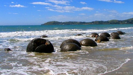 Những tảng đá Moeraki ở New Zealand: