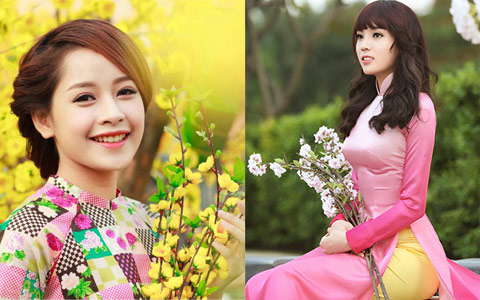 Mỹ nữ Việt đẹp ấn tượng bên hoa cỏ mùa xuân - Dân Việt