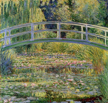 Bức “Ao súng và cây cầu Nhật Bản” (Claude Monet, 1897-1899)