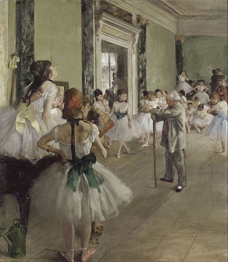 Bức “Lớp học múa” (Edgar Degas, 1873-1876)