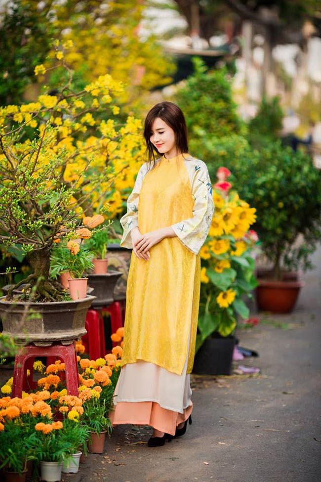 hot girl viet dep la trong ta ao dai cach tan hinh anh 6