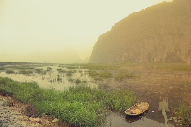 ve dep nen tho cua thung lung ninh binh trong 