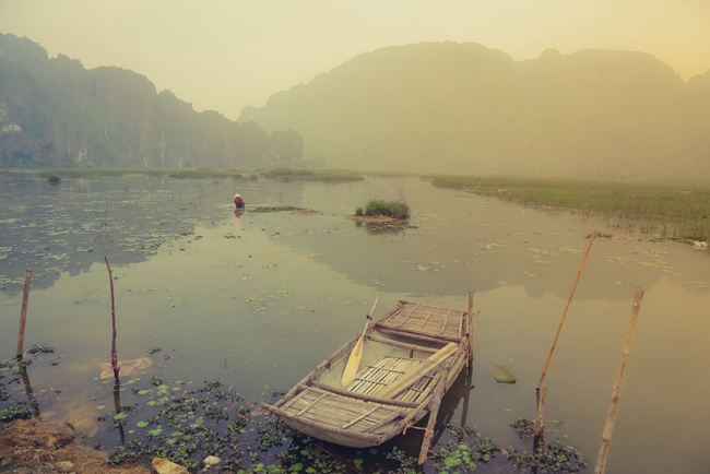 ve dep nen tho cua thung lung ninh binh trong 