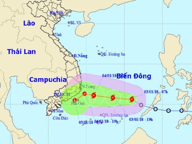 Cơn bão đầu tiên năm 2018 chính thức hoành hành trên Biển Đông