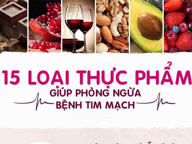 15 thực phẩm giúp phòng ngừa bệnh tim mạch