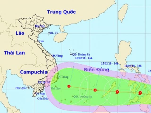 Bão Sanba giật cấp 10 đang hướng vào Biển Đông