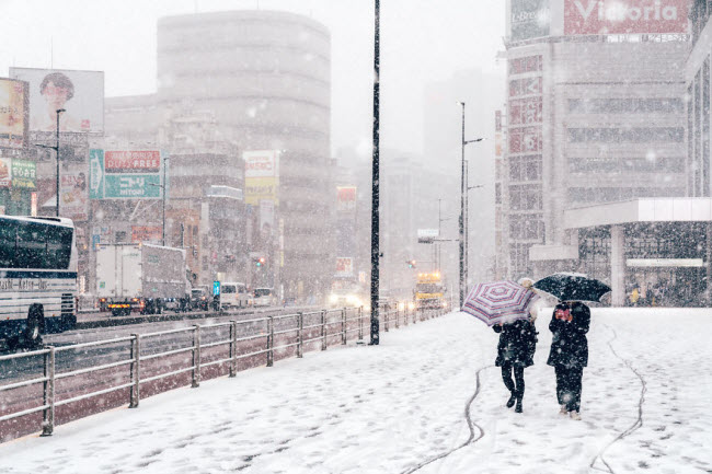 ve lang man cua thanh pho tokyo duoi mua tuyet hinh anh 10