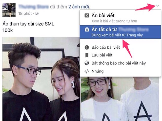 Cách loại bỏ các tin tức phiền toái trên Facebook