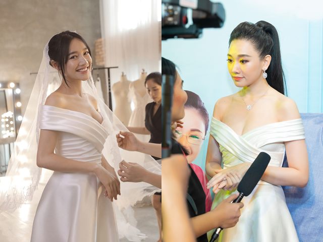 Váy cưới của Nhã Phương được Hari Won mặc lại đi họp báo phim  UK Motion   Quay Chụp Phóng Sự Cưới và Sự Kiện Luxury
