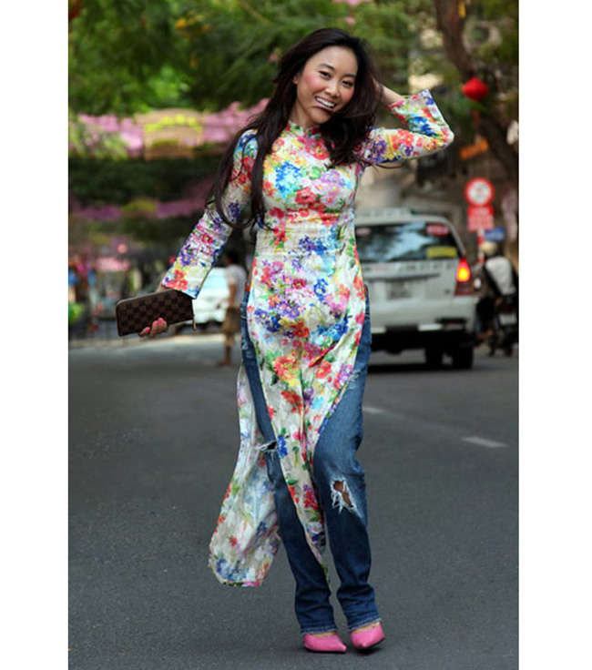 ao dai mong tang, cat khoet, ao dai lai ao tam 