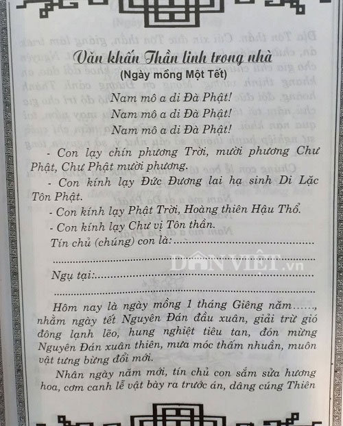 3. Các Thành Phần Của Bài Cúng