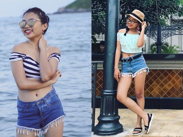 16 tuổi: Phương Mỹ Chi ngày càng sành điệu với áo croptop, quần te tua