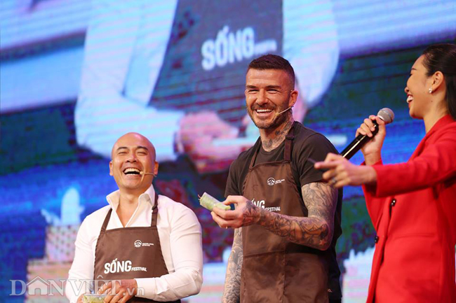 ảnh: david beckham giao luu bong da vói cong vinh, duy manh hinh anh 9