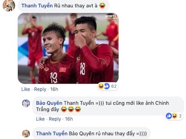 Facebooker xôn xao bình luận dưới avatar mới của Hà Đức Chinh, Bùi Tiến Dũng