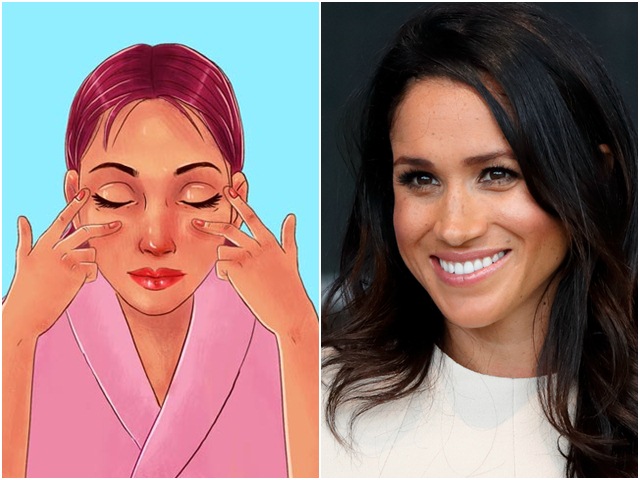 10 bài tập cơ mặt giúp Meghan Markle luôn trẻ trung