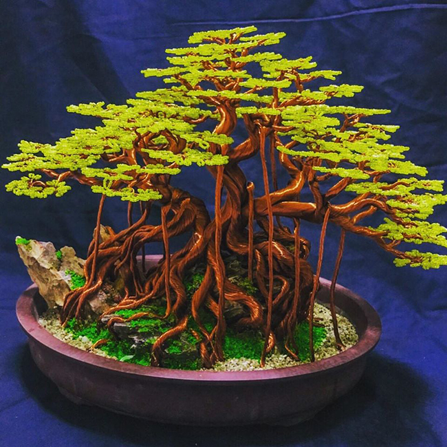 “sieu cay” bonsai tu day dong, nhom, dep nhu cay that, gia bac trieu hinh anh 10