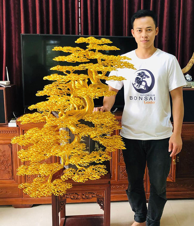 “sieu cay” bonsai tu day dong, nhom, dep nhu cay that, gia bac trieu hinh anh 3