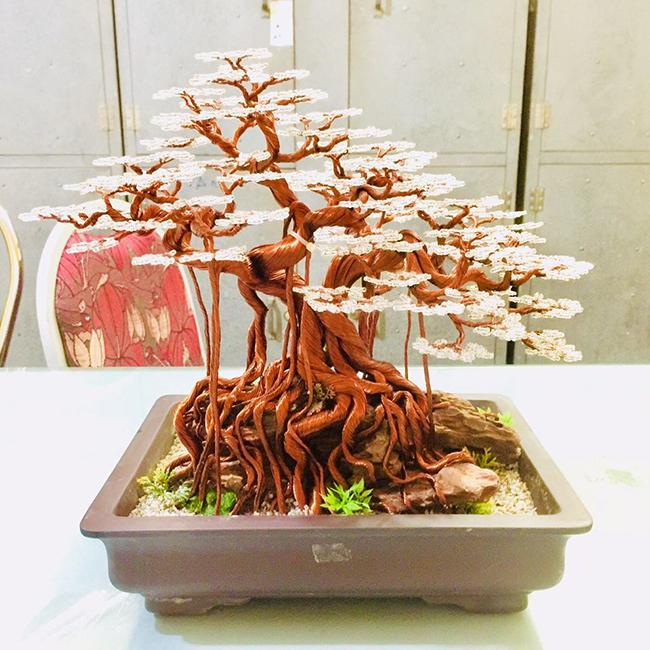 “sieu cay” bonsai tu day dong, nhom, dep nhu cay that, gia bac trieu hinh anh 8