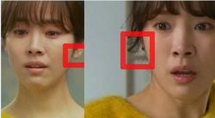 Chỉ trong một cảnh quay, đôi bông tai nữ diễn viên Han Ji Min đeo đã thay đổi.