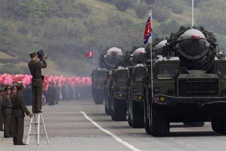 Triều Tiên được cho là đang giấu 2 tên lửa tầm trung ở bờ đông.