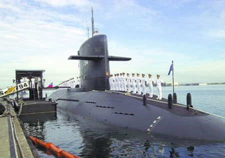 Một tàu ngầm của Đài Loan.