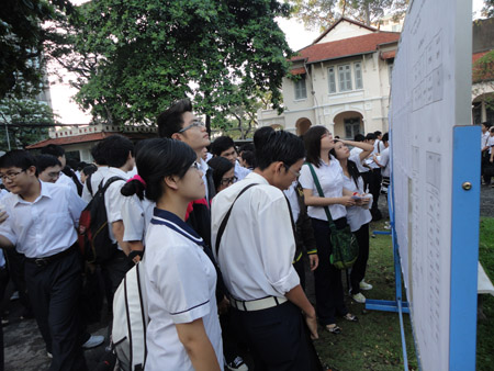 Thông tin về học phí, học bổng của các trường ĐH là lý do khiến thí sinh quyết định thi hay không.