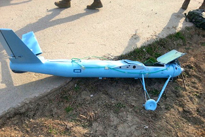 Máy bay không người lái rơi gần biên giới Hàn Quốc ngày 31.3. Ảnh: AP