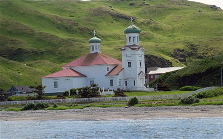 Nhà thờ Giáo hội chính thống Nga tại Alaska. Nguồn Telegraph