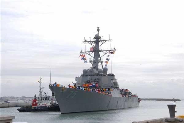 Tàu USS Donald Cook được triển khai tới Biển Đen (Nguồn: Bộ Quốc phòng Mỹ)