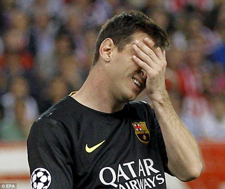 Messi đã chơi một trận đấu đầy thất vọng.
