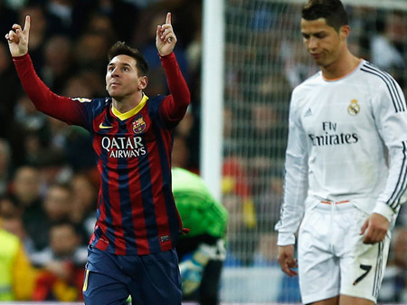 Messi rất có duyên ở những trận đấu với Real Madrid