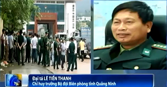 Đại tá Lê Tiến Thanh, Chỉ huy trưởng Bộ đội Biên phòng tỉnh Quảng Ninh nói về vụ việc xảy là tại cửa khẩu Bắc Phong Sinh hôm 18.4.