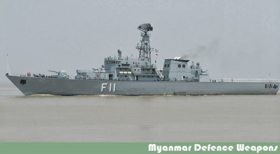  Tàu khu trục Aung Zeya F 11 của Myanmar. 