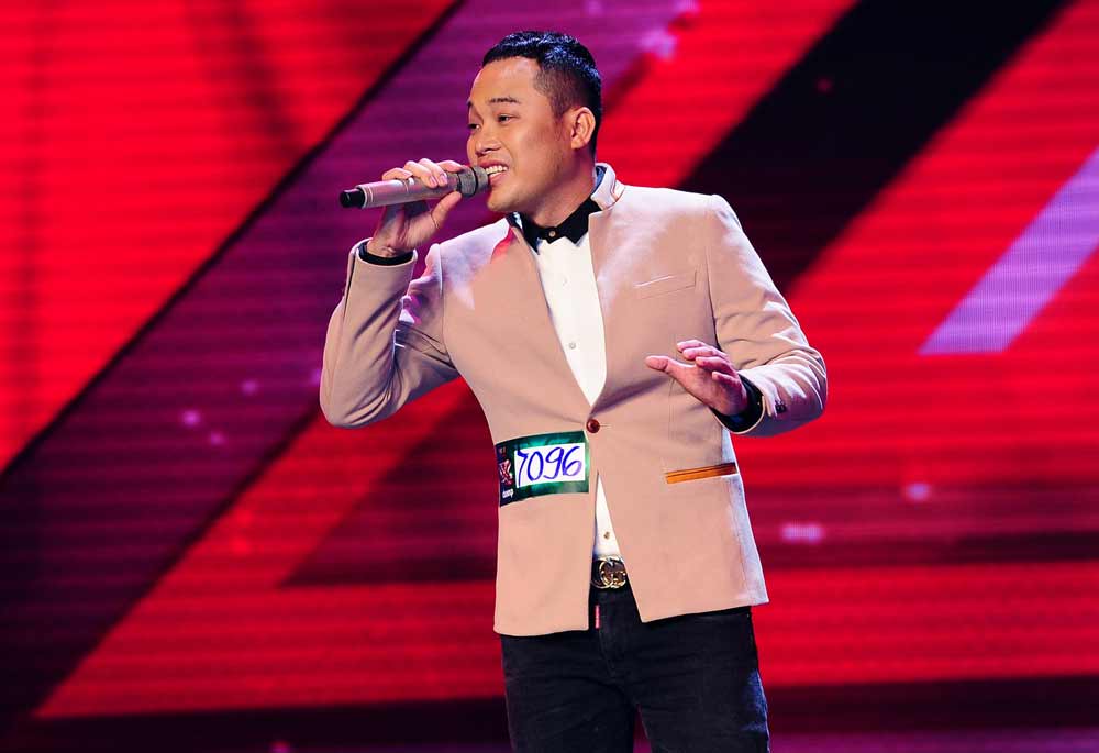 Bùi Khánh Bình - thí sinh hát tốt cả giọng nam và giọng nữ trên sân khấu X-Factor.