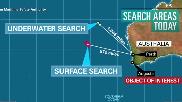 Phát hiện 1 vật thể nghi của MH370 ở Tây Australia 