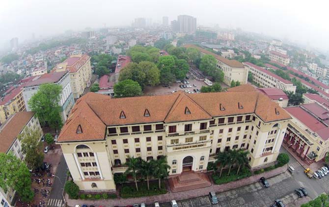 Ngắm khuôn viên các trường ĐH ở Hà Nội tuyệt đẹp từ trên cao