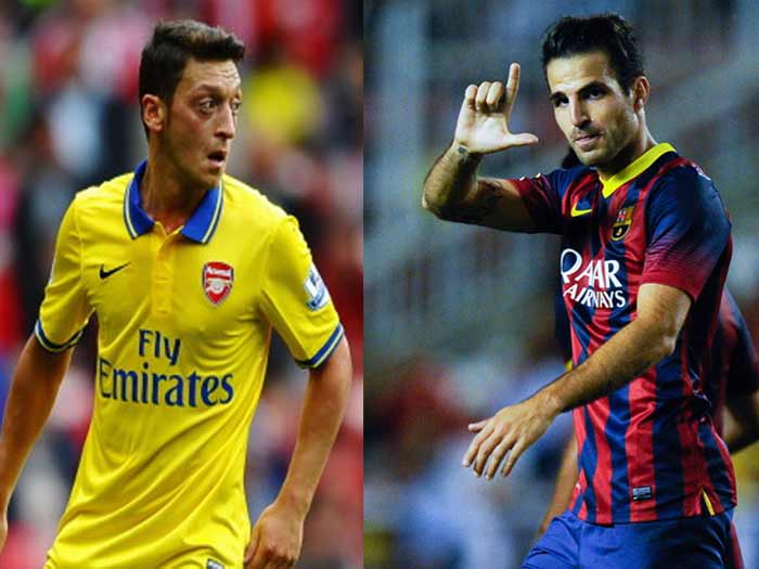 Ozil và Fabregas có thể đổi chỗ cho nhau