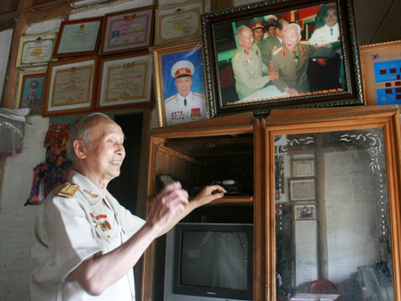 Ông Phùng Đức Nự nhớ lại lần được gặp Đại tướng Võ Nguyên Giáp tại nhà riêng năm 2005.