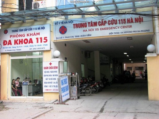 Trung tâm cấp cứu 115 Hà Nội. 