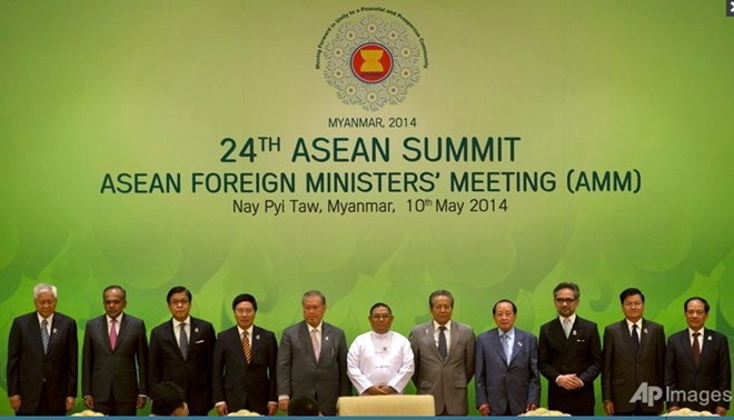 Các Ngoại trưởng ASEAN tại hội nghị. (Nguồn: AP) 