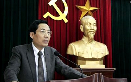 Chủ tịch Hội Nhà báo Việt Nam - Nhà báo Thuận Hữu. (ảnh: TTXVN)