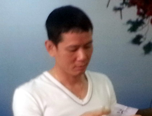 Bị can số 1 trong vụ cá độ tại CLB V.Ninh Bình Đào Đức Lợi đã bị bắt (Ảnh: Quang Duẩn) 