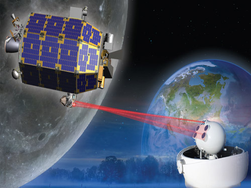 Mô hình truyền tín hiệu Wi-Fi lên mặt trăng - Ảnh: NASA