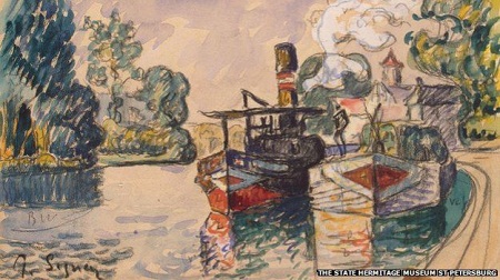 Bức tranh màu nước bản gốc của họa sĩ Paul Signac.