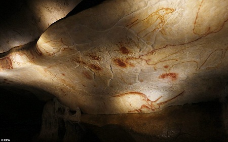 Diện tích của hang động gốc Chauvet-Pont-d'Arc là 8.500 m